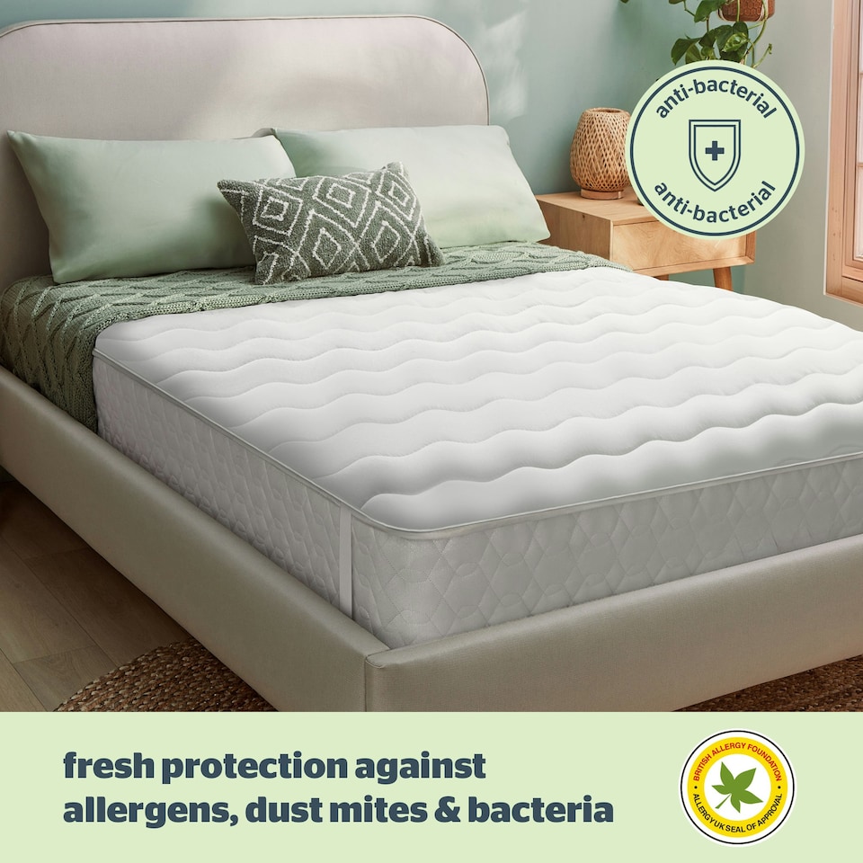 image 1 of Silentnight Luxury Anti Allergy Mattress Topper White | King