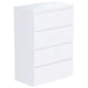 image 1 of Vida Designs Denver 4 Drawer Chest of Drawers Bedroom Storage, White