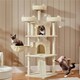 image 2 of Yaheetech 175 cm Plush Cat Tower with Condos Beige