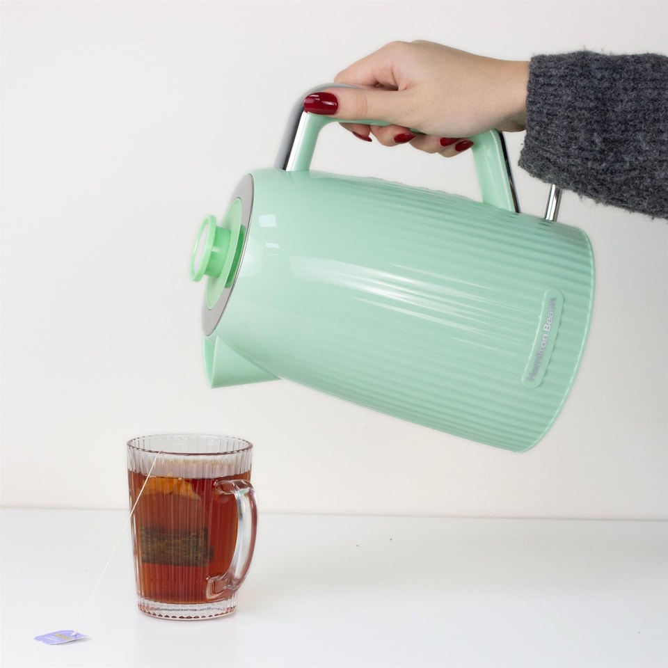 image 1 of Hamilton Beach Miami Kettle & Toaster Set Mojito Mint