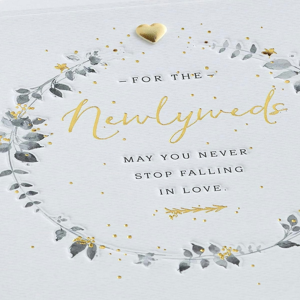 image 1 of Botanical Design Wedding Congratulations Card