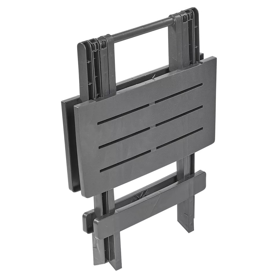 image 1 of Small Foldable Collapsible Garden Patio Camping Table | Black | 1