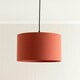 image 1 of ValueLights Reni Medium Rust Lamp Shade & Bulb Orange