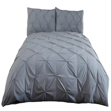 Balmoral Polycotton Duvet Cover Set With Pillowcase | Silver | Double | 1