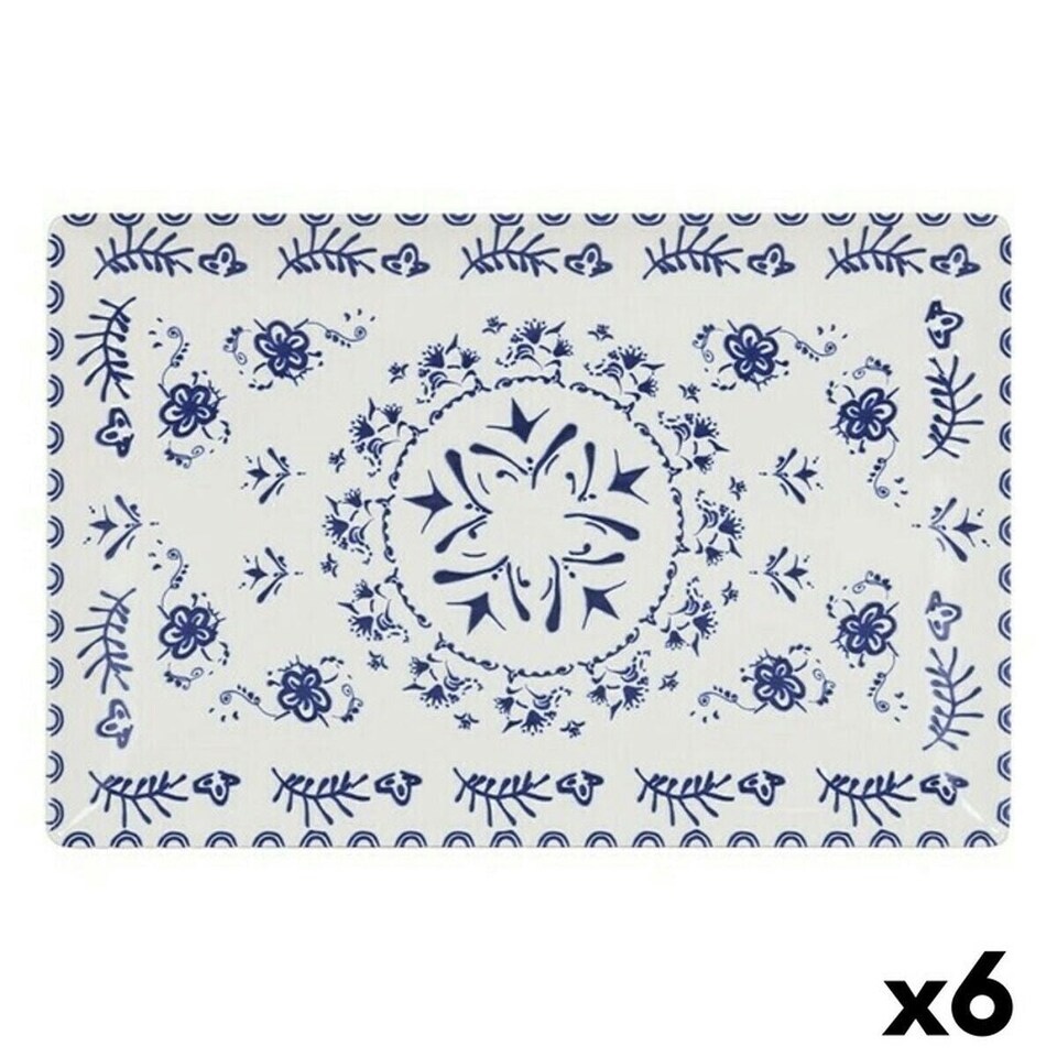 image 1 of Deep Plate La Mediterránea Blur Rectangular 30 x 20 x 2,5 cm (6 Units) (30 x 20 cm) N/A