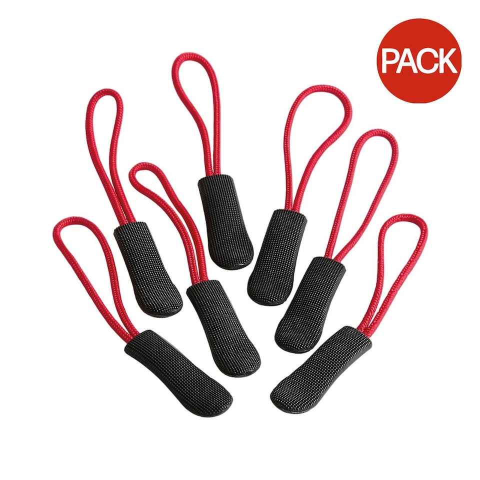 image 1 of Quadra SLX Zip Pulls (Pack of 10) - Red - One Size (UTPC6513)