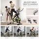 image 6 of SPORTNOW Indoor Exercise Bike, Stationary Bike, Cycling Machine with Adjustable Seat and Resistance, Heart Rate Sensor, for Home Gym Workout, 8kg Flywheel, Yellow