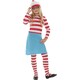 image 2 of Wheres Wally? Girls Wenda Costume Set - White/Red/Blue - 7-9 Years | Multi | 7