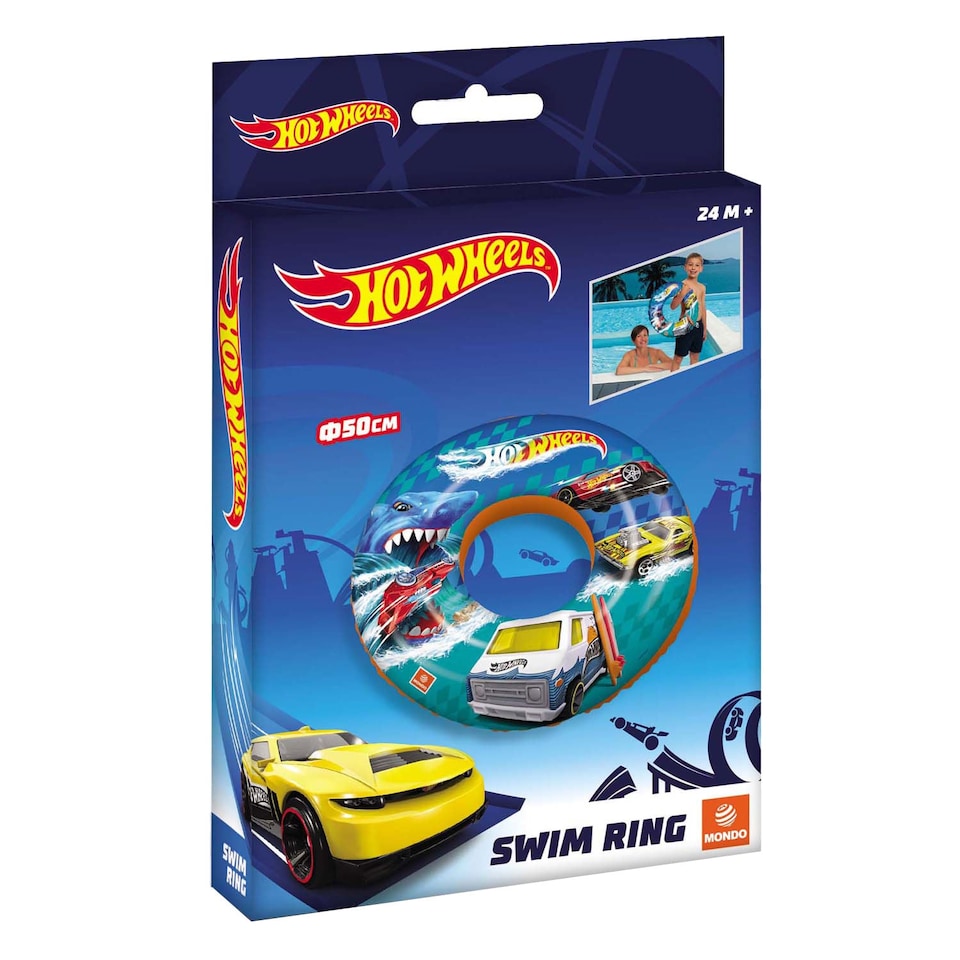 image 1 of Hot Wheels Inflatable Swim Ring 50cm