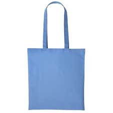 Nutshell Plain Strong Shoulder Shopper Bag - Cornflower Blue - One Size