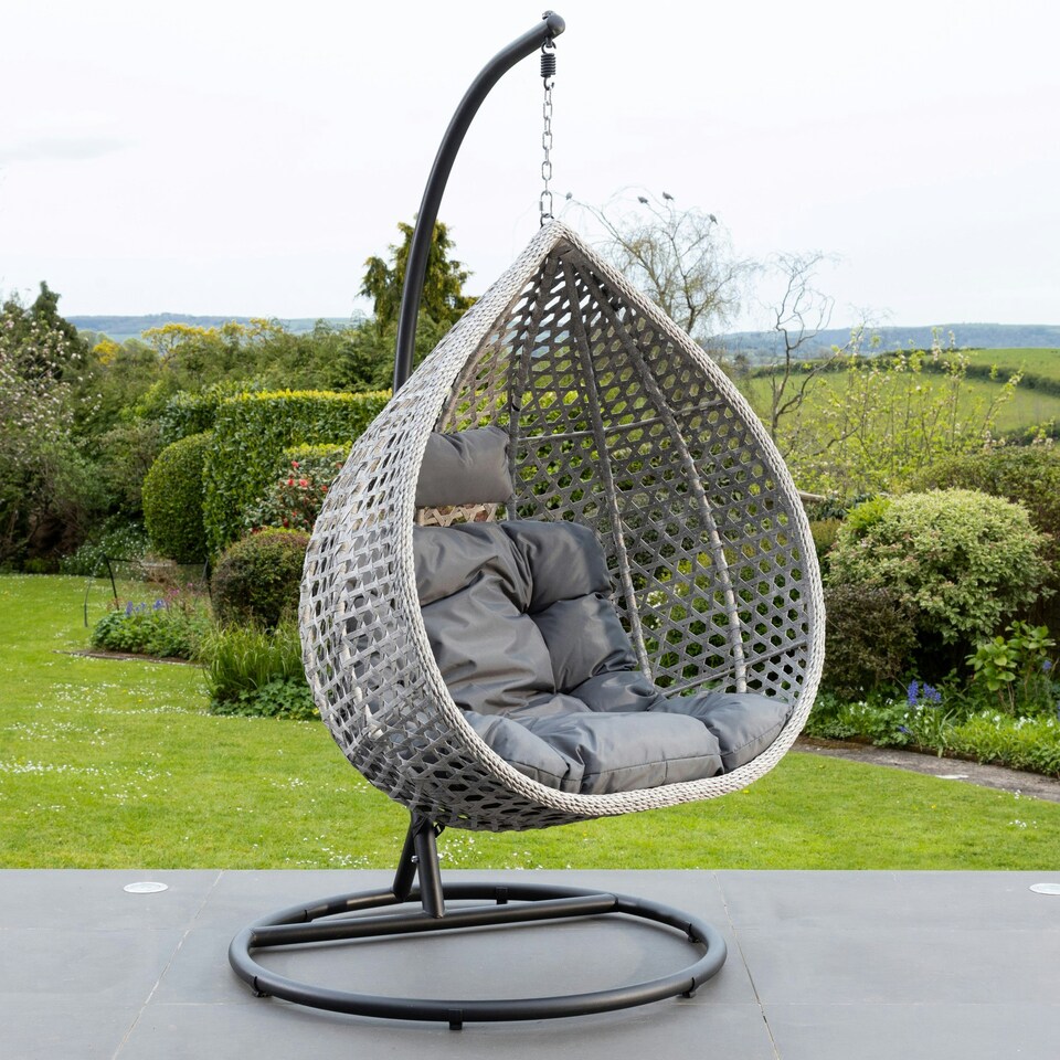 image 1 of Oakley Swing Chair - Dark Grey