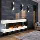 image 3 of Living and Home 50 inch Electric Fireplace with Wooden Mantel, Remote Control,2000W
