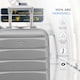 image 4 of Flight Knight Cabin Suitcase 55x35x20cm, Lightweight Carry On Bag - Over 100 Airlines- Ryanair, EasyJet, British Airways - Hand Luggage, ABS Hard Shell TSA Lock Silver | Silver | Cabin Bag
