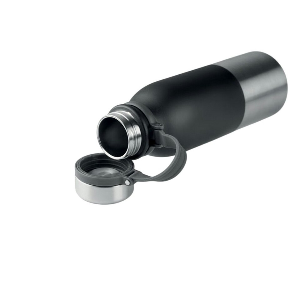 image 1 of MidOcean Iceland Double Wall 600ml Flask - Black - One Size Black | One Size
