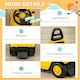 image 5 of HOMCOM Kids Ride-On Forklift Truck w/ Fork Tray, Under Seat Storage, Backrest