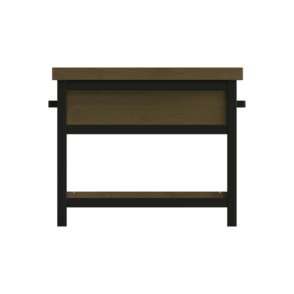 image 1 of Lowry 2 Drawer Coffee Table Driftwood Lacquered Solid Reclaimed Pine Brown