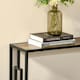 image 9 of HOMCOM Industrial Console Table w/ Storage Shelf Black Metal Frame Rustic Brown Brown | Rustic Brown