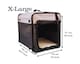 image 7 of Henry Wag Folding Fabric Travel Crate, Perfect For Home, Outdoor Use, Or Travel, Size X-Large | Grey | Grey | X-Large | 1