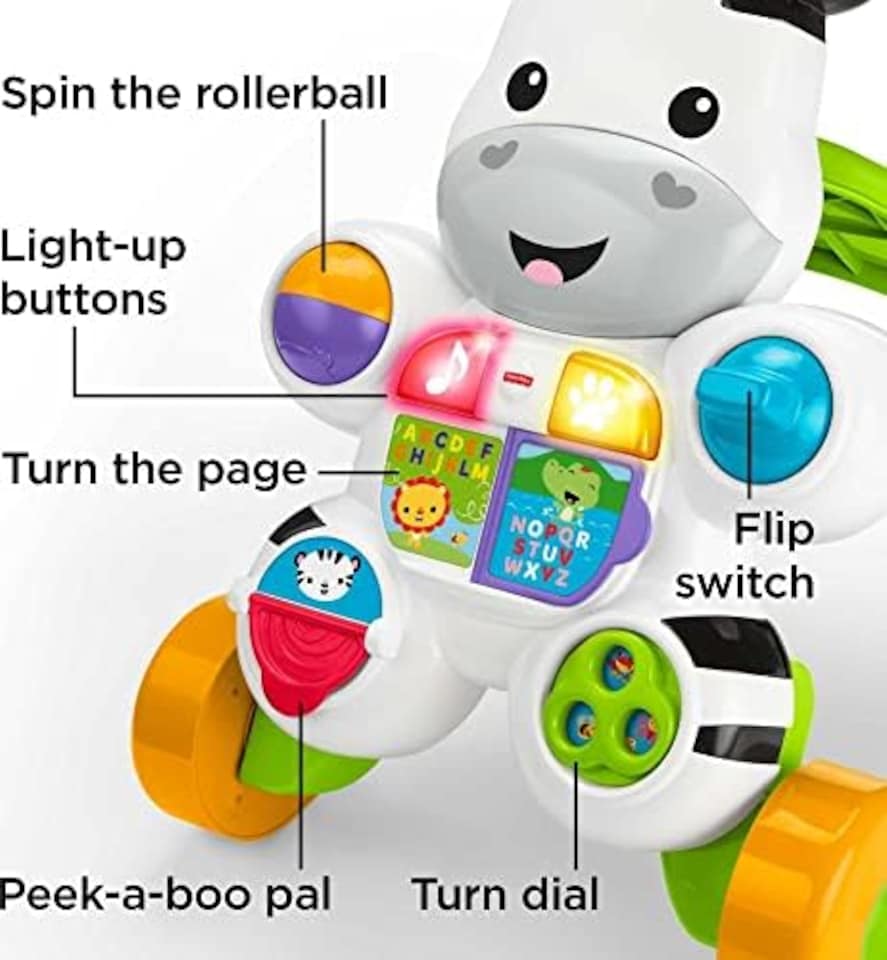 image 1 of Fisher Price Learn With Me Zebra Baby Walker Toddler