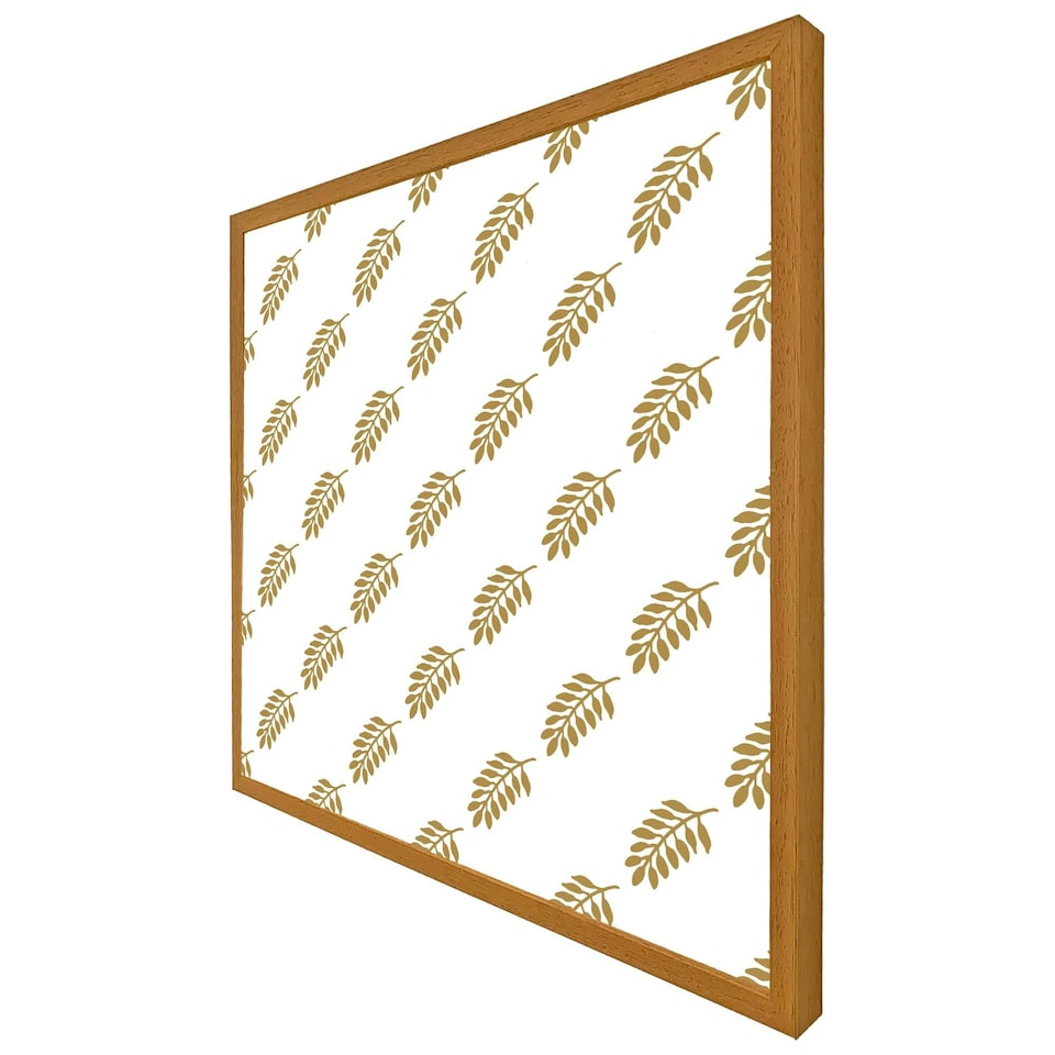 image 1 of Gold leaf pattern (Picture Frame) Brown | Oak | XS