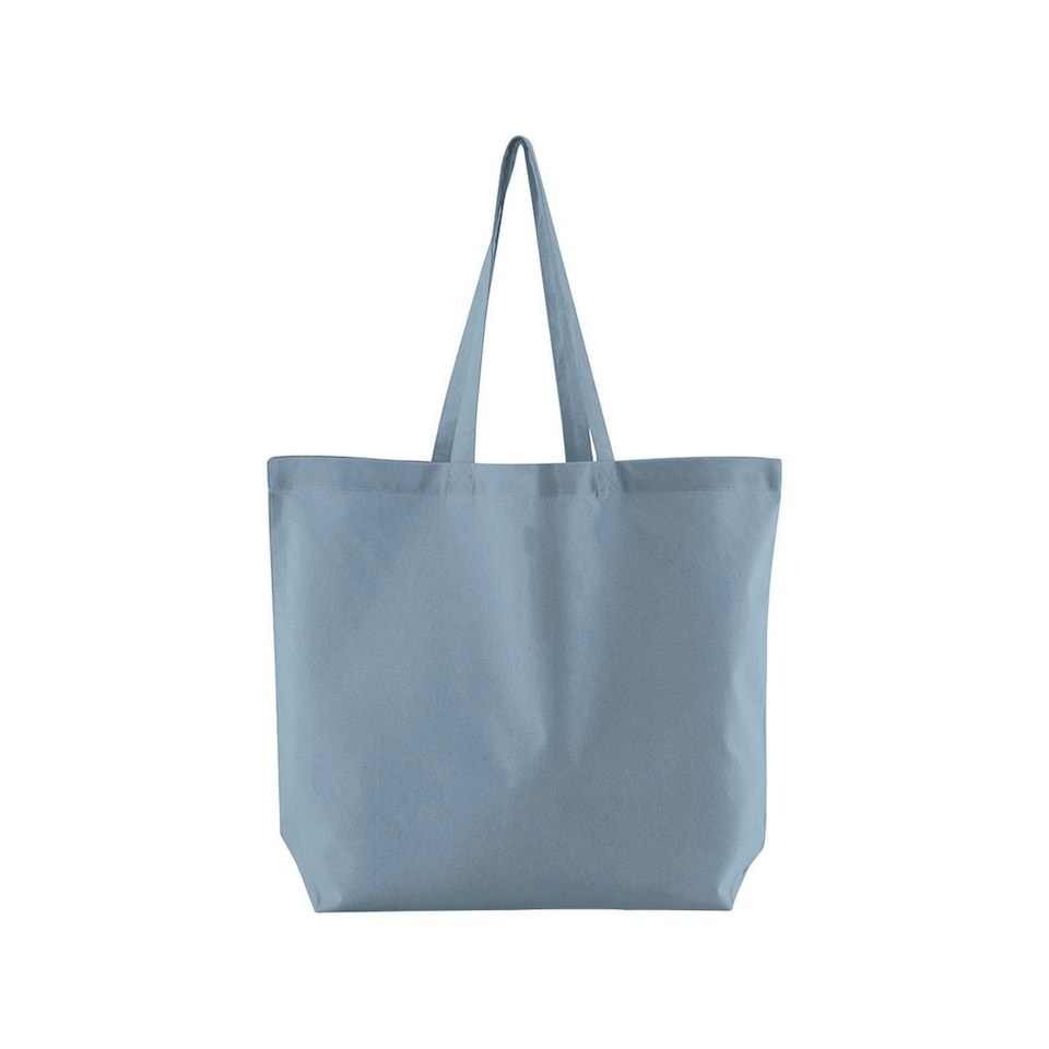 Westford Mill Bag For Life Maxi Organic Cotton Tote Bag - Dusty Blue - One Size Blue