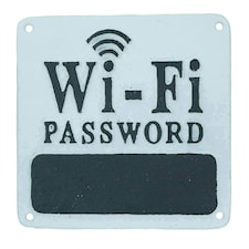 Wi-Fi Password Cast Iron Sign Plaque Wall Door House Hotel Bar Cafe Shop Pub