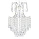 image 3 of ValueLights Modern Silver Chrome Ceiling Pendant Light Shade With Clear Acrylic Droplets