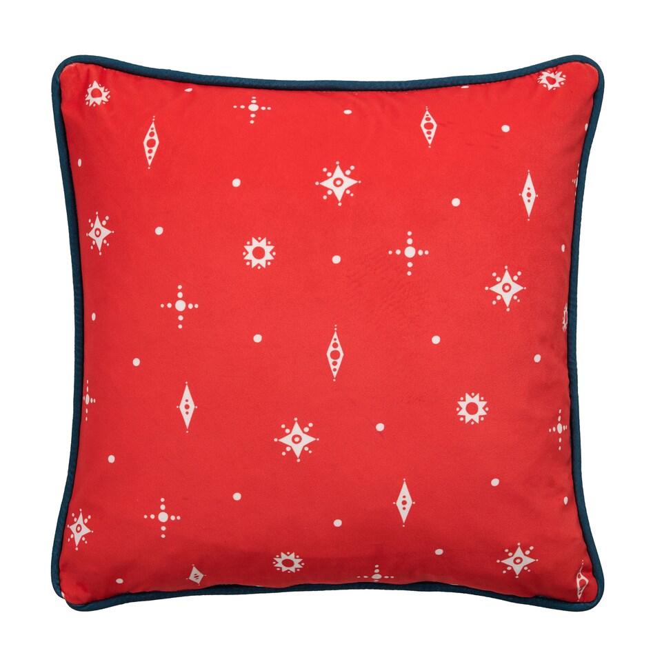 image 1 of Fusion Merry Christmas Deer Filled Cushion Green