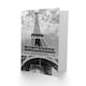 image 2 of Eiffel Tower Black White Greetings Card