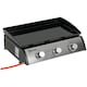 image 1 of Outsunny Portable Gas Plancha BBQ Grill with 3 Stainless Steel Burner, 9kW
