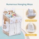 image 3 of Baby Nappy Caddy Organiser | Hanging Nursery Storage with Multiple Pockets