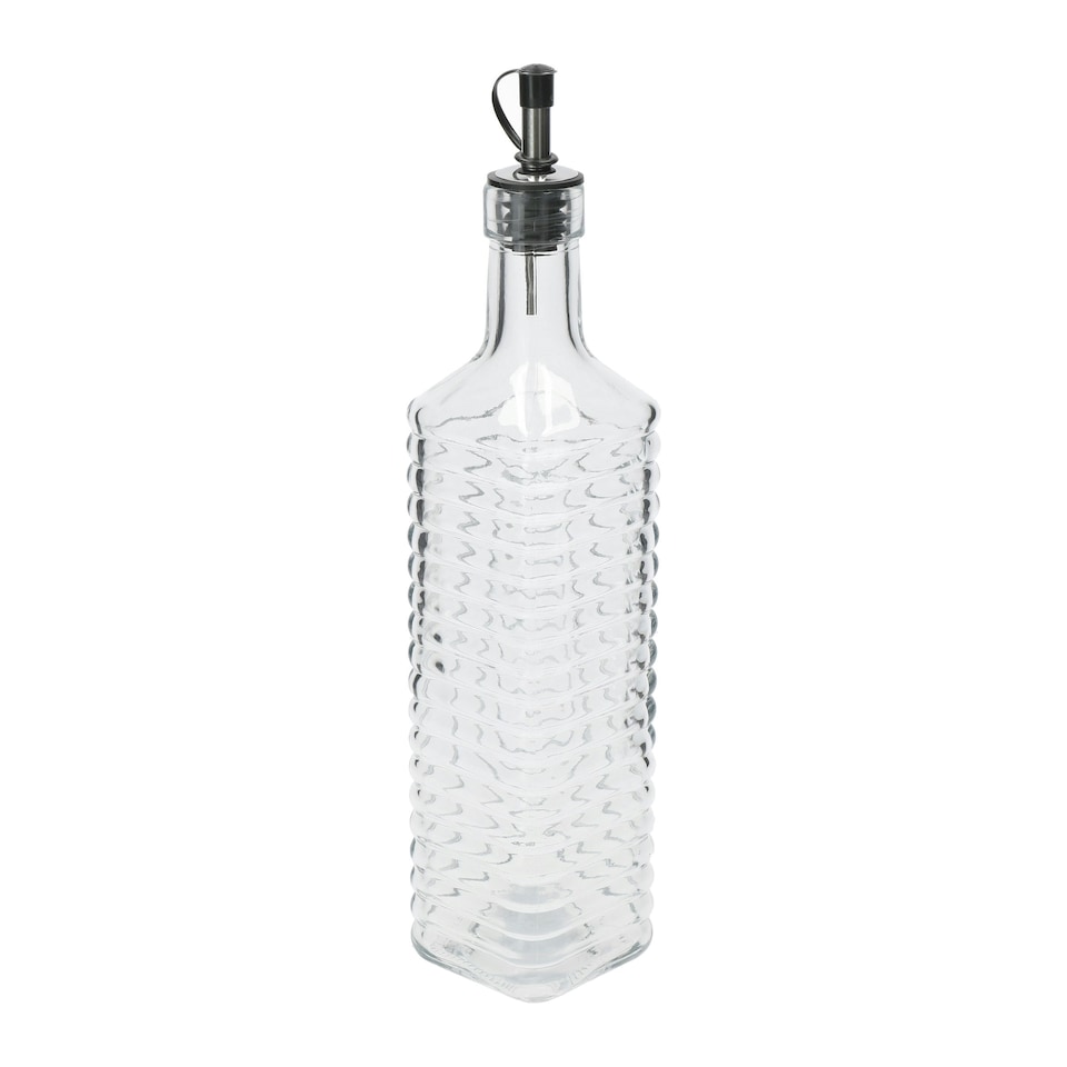 image 1 of KitchenCraft Olive Oil Bottle Clear Glass 550ml