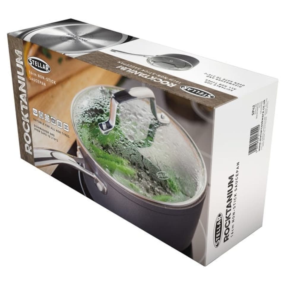 image 1 of Stellar Rocktanium 16cm Saucepan
