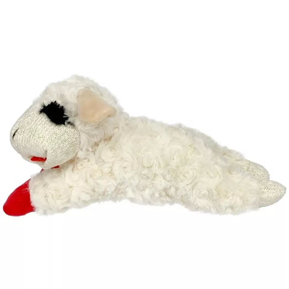 image 1 of Lambchop Ultra Plush Dog Toy with Squeaker Medium | White | Size?: Medium