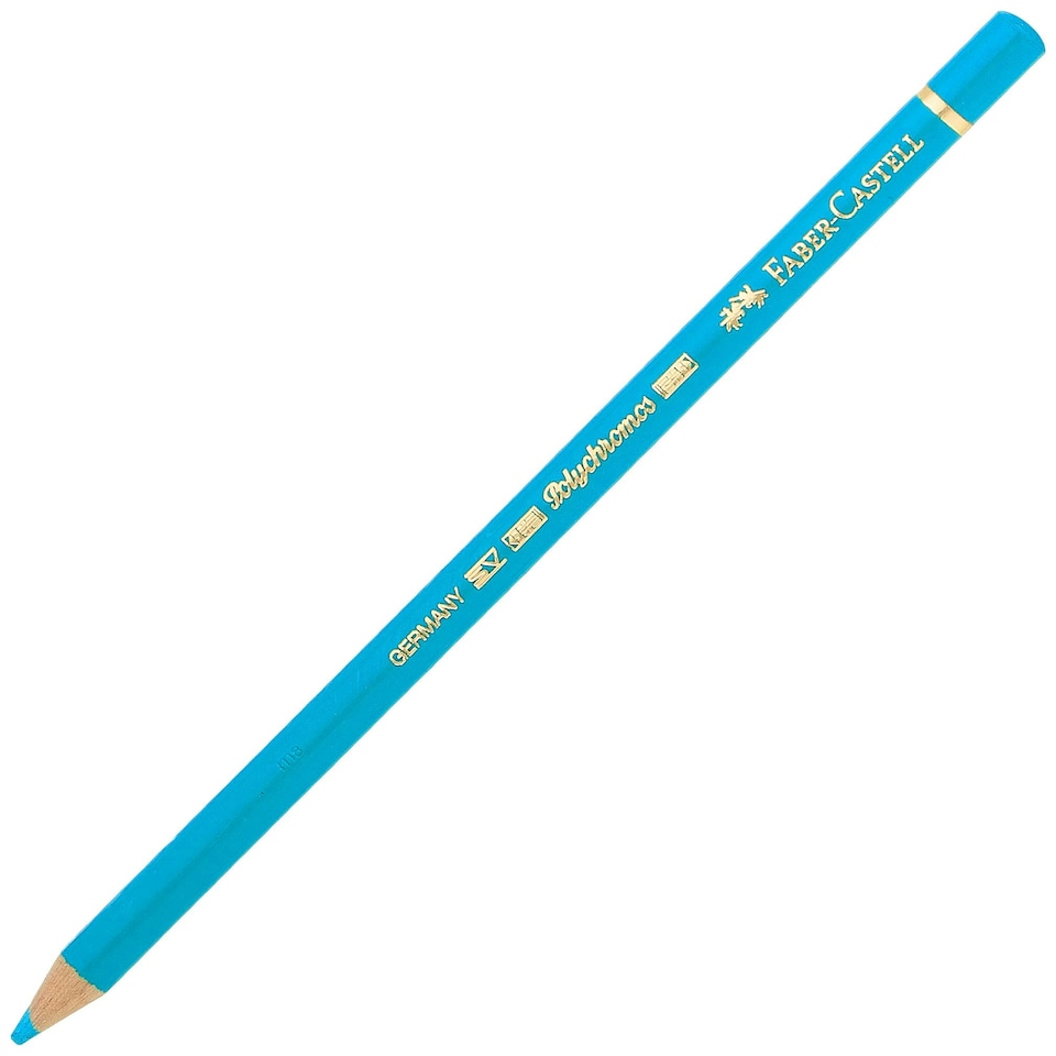 Faber-Castell - Polychromos Artists' Pencil, Light Phthalo Blue (145) - FC110145