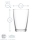 image 3 of LAV Vega Highball Glasses - 415ml - Clear - Pack of 6