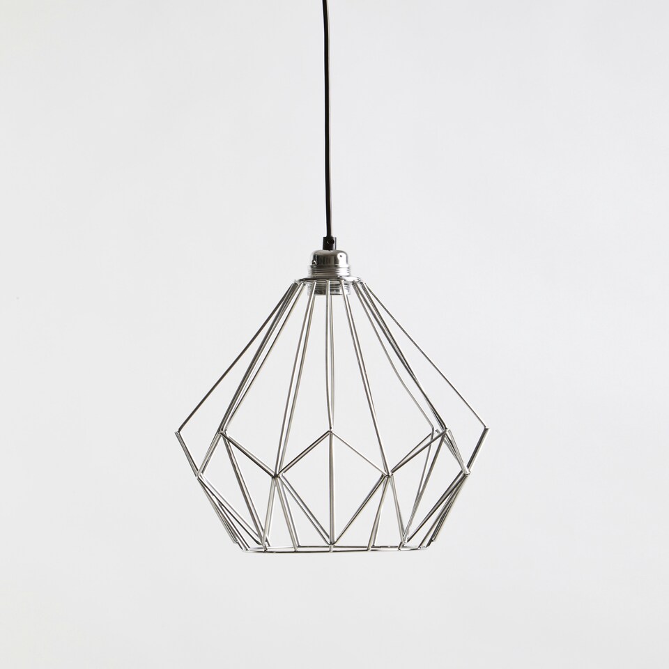 image 1 of Interiors by Premier Wyra Chrome Gold Frame Pendant light
