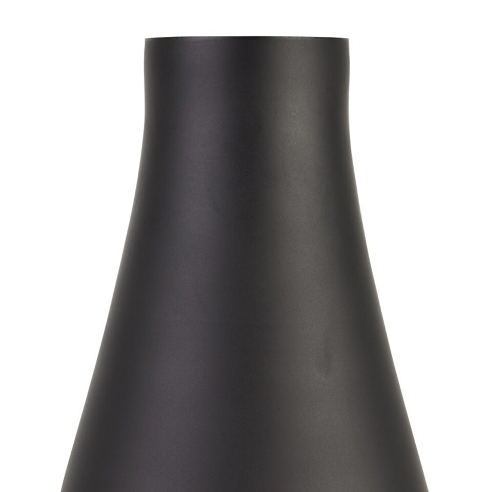 image 1 of Tapered Tall Vase - Glass - L14 x W14 x H24 cm - Black Black