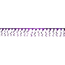 Purple Foil Spiral Garland - 18 Ft x 15 Inches / 549 x 38cm - Pack of 10