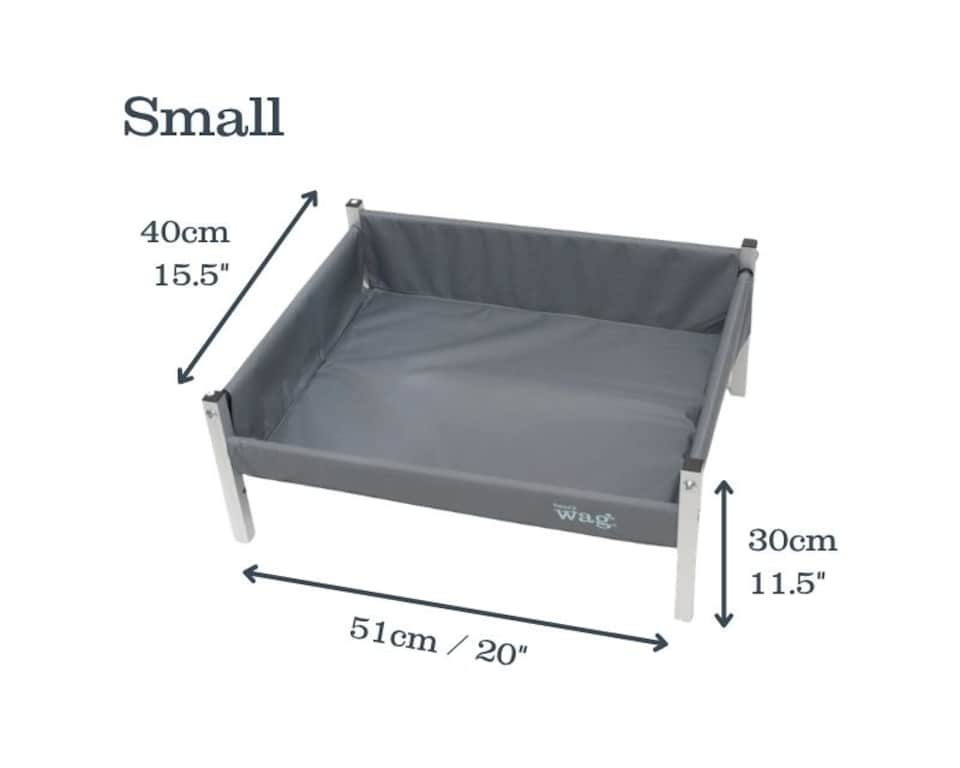 image 1 of Henry Wag Elevated Pet Bed, Provides Comfort and Support For Your Pet, Size Small | Grey | Grey | S