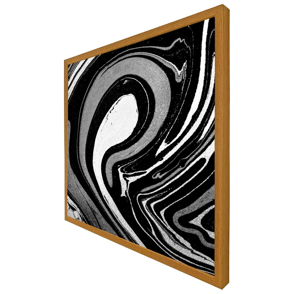image 1 of Black marbled paint (Picutre Frame) Brown | XL