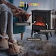 image 6 of HOMCOM Electric Stove Heater LED Flame Effect 1000W/2000W | Black
