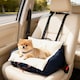 image 2 of PawHut Dog Car Seat, Cosy Pet Car Booster Seat for Small Dog Under 5 KG, Portable Travel Bed with Safety Tether, Detachable and Washable, Navy Blue
