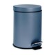 image 4 of Harbour Housewares 2x Bathroom Pedal Bins - 3L - Matt Blue - Round Stainless Steel Slim Rubbish Dustbin Lid and Inner Liner Bucket