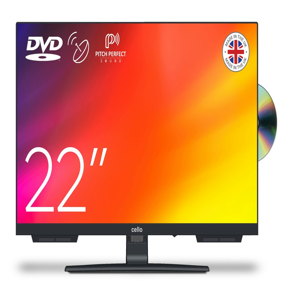 image 1 of C2424F 24" Full HD LED TV Built in DVD Player, Frameless TV HD , Satellite Receiver Pitch Perfect Sound