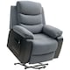 image 9 of HOMCOM Power Lift Riser and Recliner Chair with Remote Control, Dark Grey | Grey | One Size