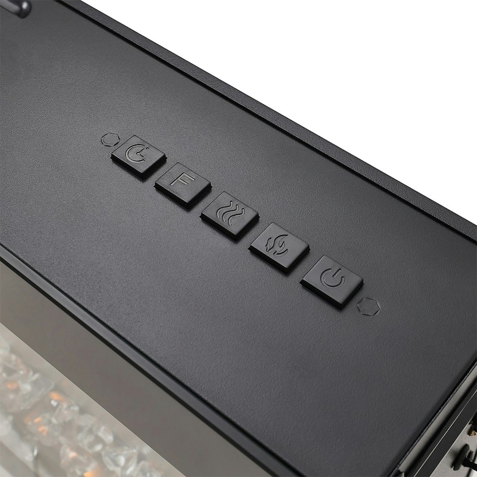 image 1 of Living and Home 60 Inch Modern Electric Fireplace - Wall Mounted/Freestanding, with Remote Control, 1800W