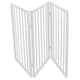 image 2 of Oypla White Dog Safety Folding Wooden Pet Gate Portable Indoor Barrier