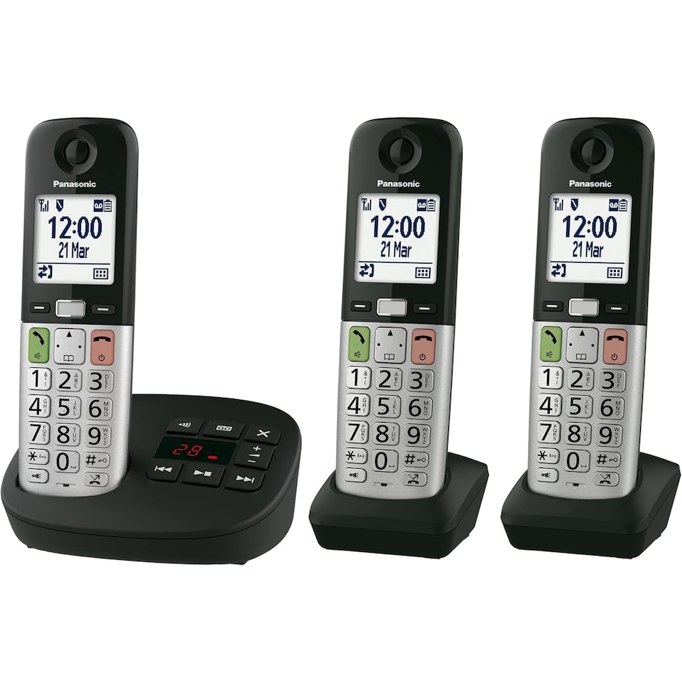 image 1 of Panasonic KX-TGU433EB Cordless Telephone  in Black