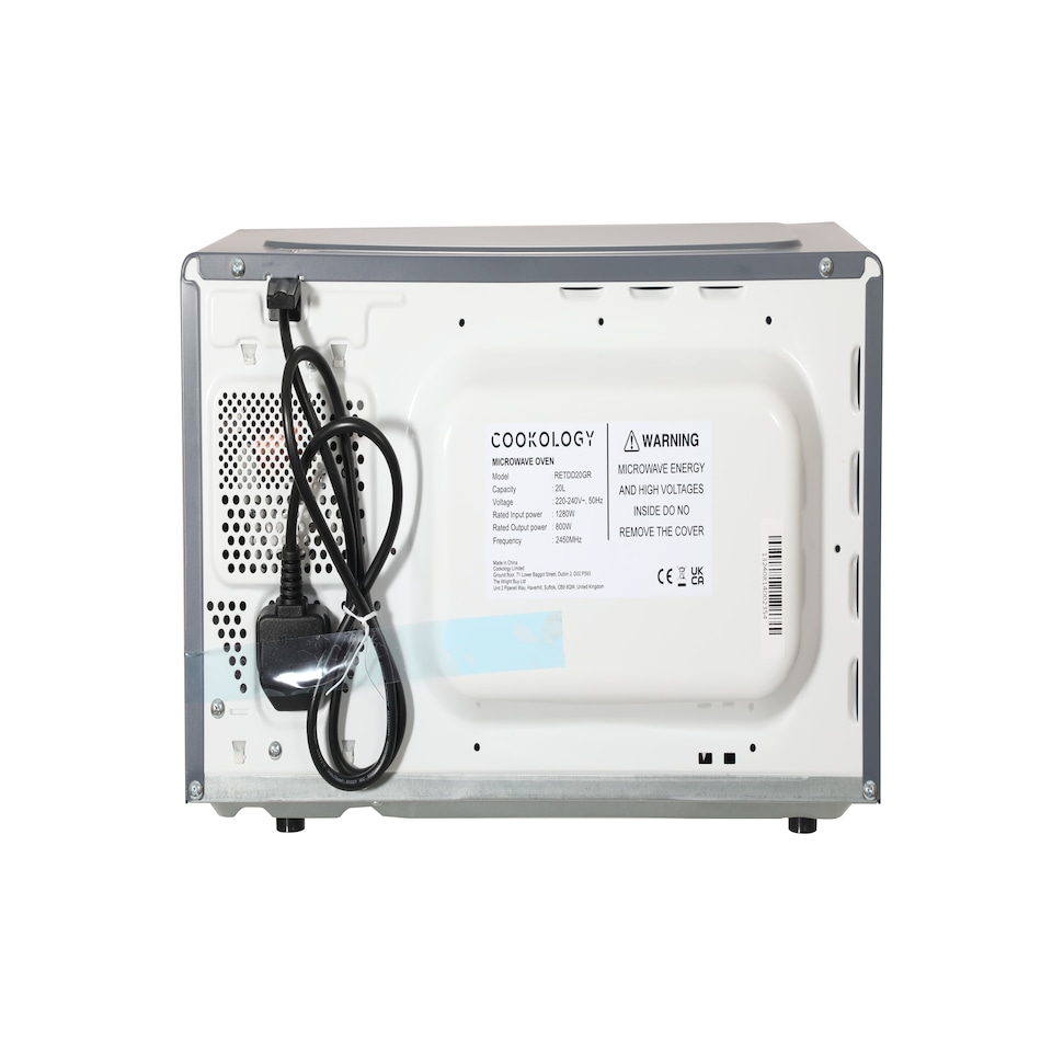 image 1 of Cookology Retro Microwave 800W Freestanding 20L - RETDD20GR Grey